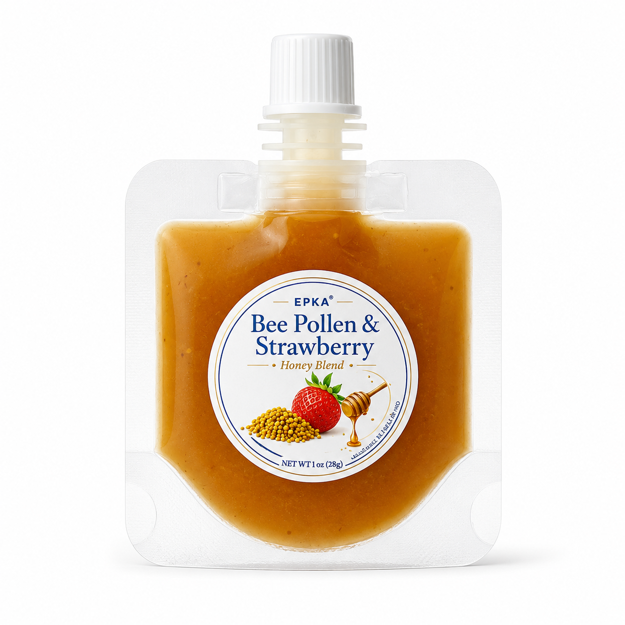 Bee Pollen & Strawberry Honey Blend, 1 oz Pouch