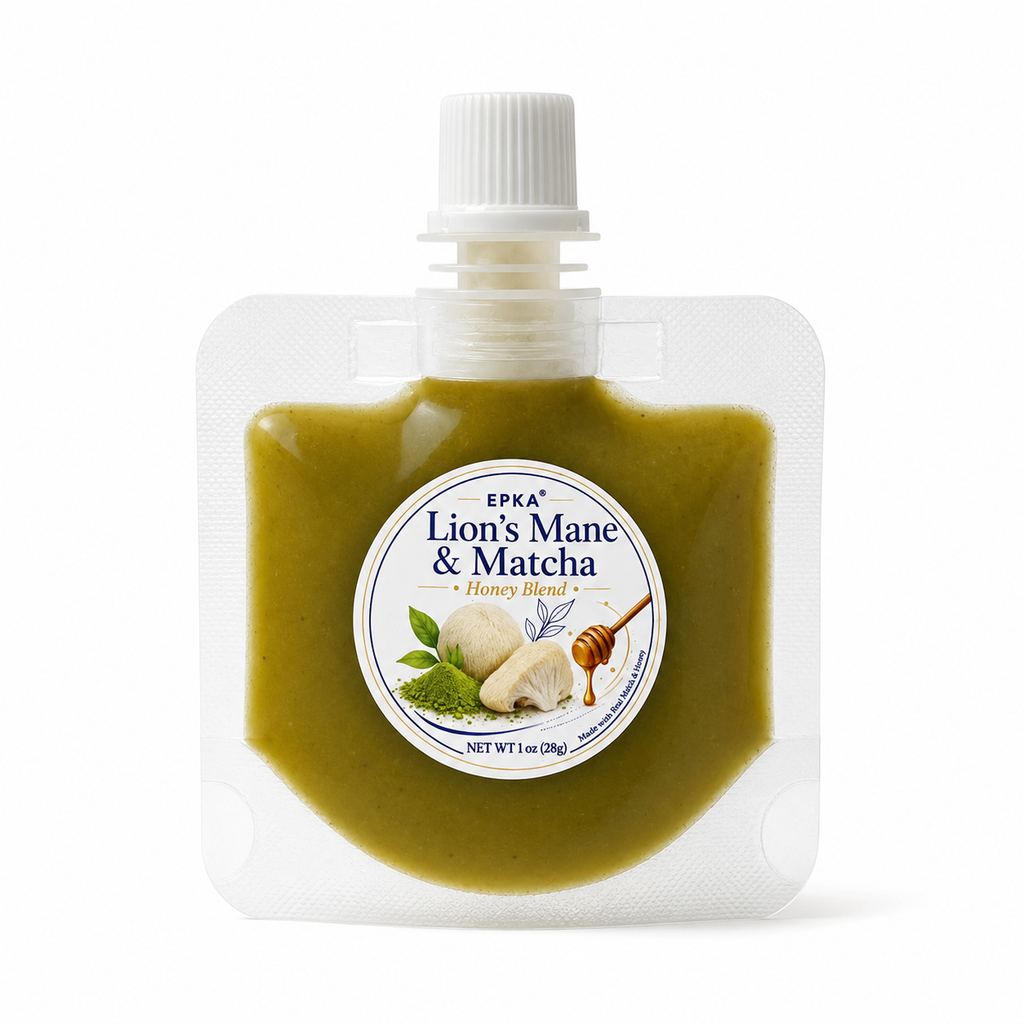 Lion's Mane & Matcha Honey Blend, 1 oz Pouch