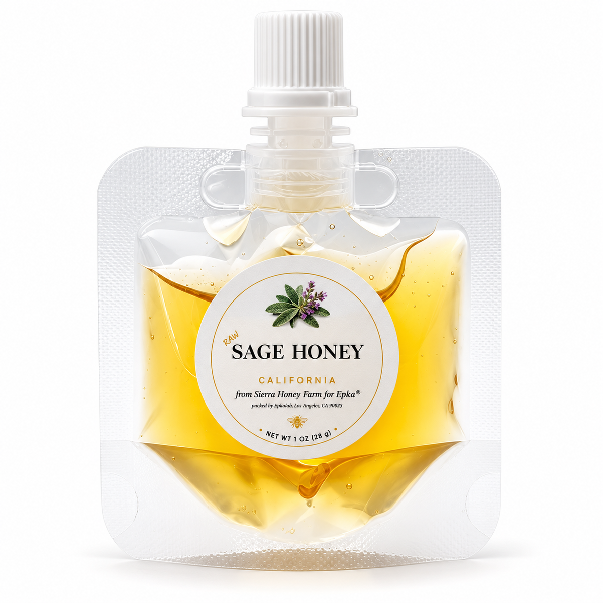 California Honey Collection – 6 Raw Honey Varieties in Squeeze Pouches
