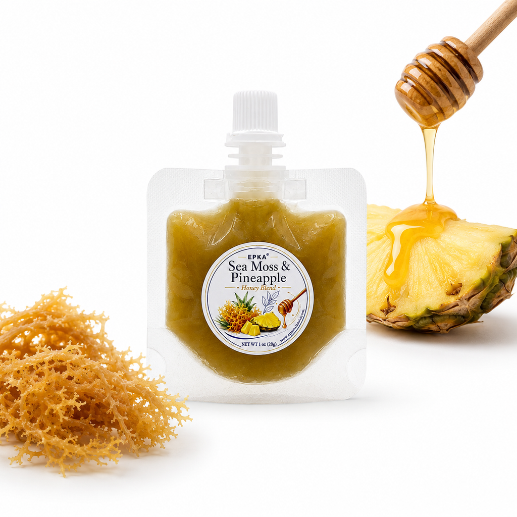 Sea Moss & Pineapple Honey Blend, 1 oz Pouch